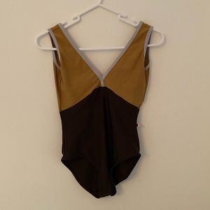 Yumiko Alicia Double V Front and Back Leotard